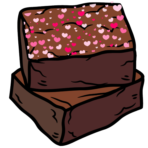 Brownies with Heart Shaped Sprinkles (70)
